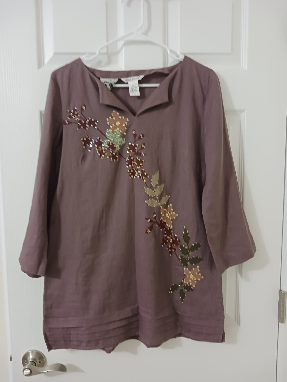 5 For $25!! Richard Malcolm 100% Irish- Linen Mauve Womens Top sz Small